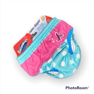 New Swim Way Pink Seafoam Reuseable Swim Diaper